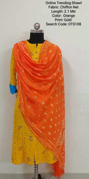 Orange Online Trending Shawl - OTS108
