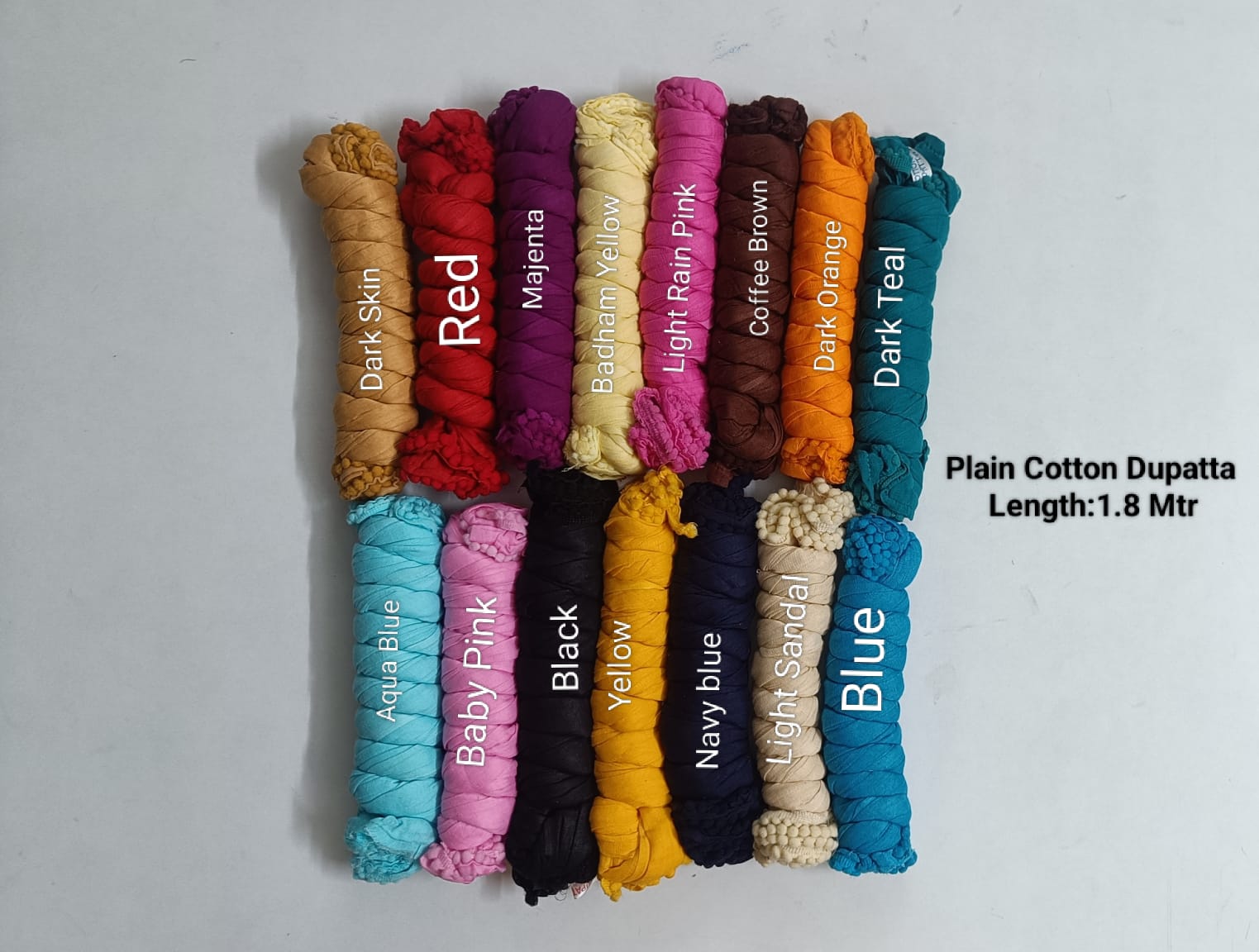 Cotton Dupatta  1.8  Mtr