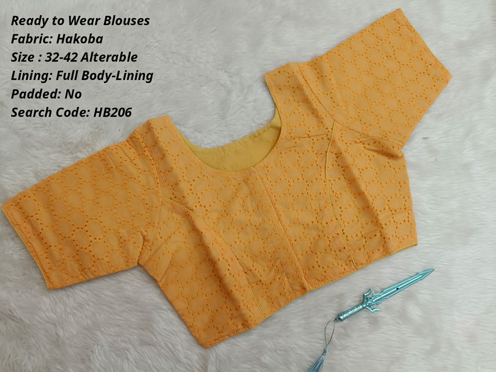 Skin Hakoba Princess Cut Ready to Wear Blouse - HB206