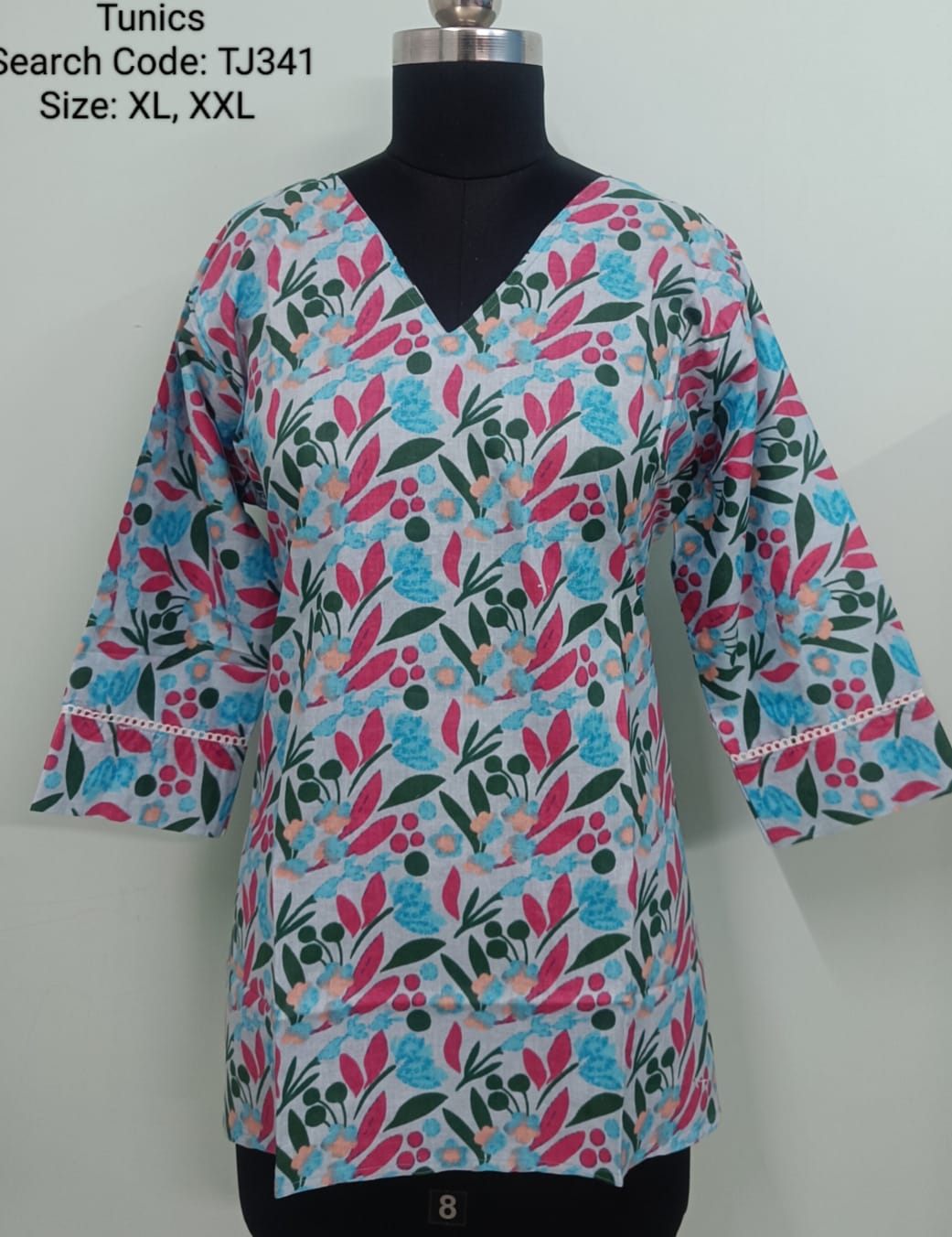 Blue Jaipur Cotton Tunics / Peplum Tops -TJ341