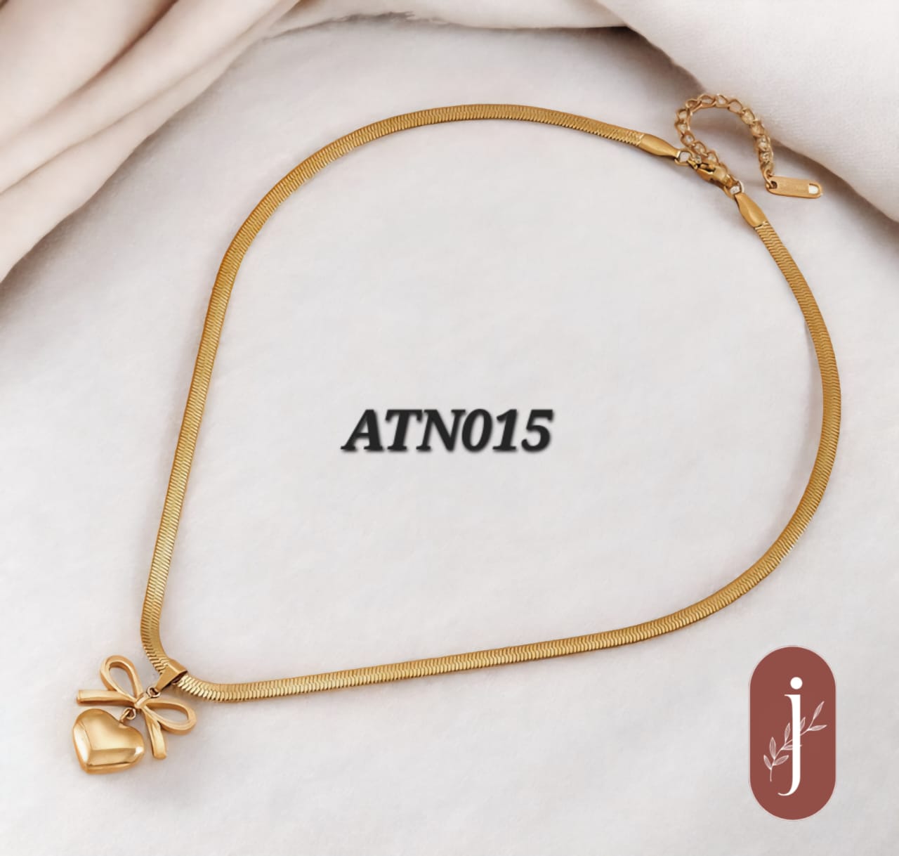 Anti Tarnish Gold Plated Golden Pendant Necklace - ATN015