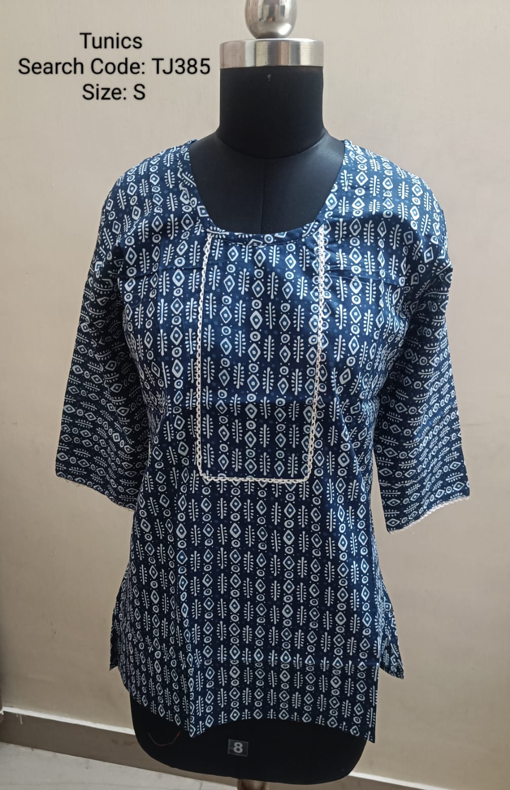 Blue Jaipur Cotton Tunics / Peplum Tops -TJ385