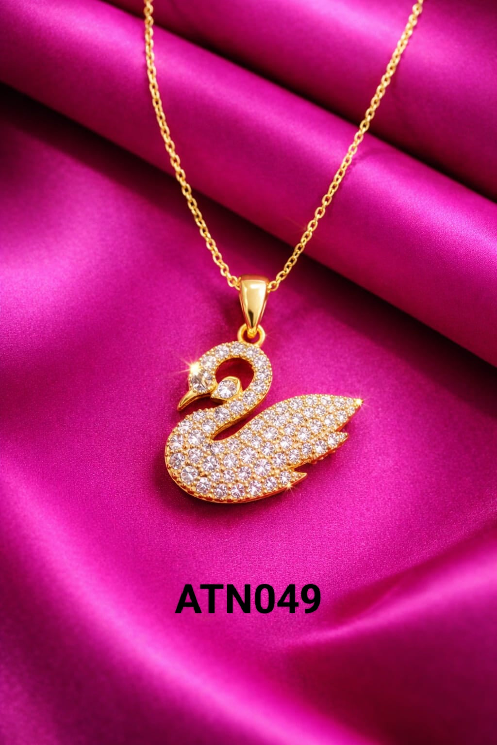Anti Tarnish Gold Plated  Pendant Necklace - ATN049