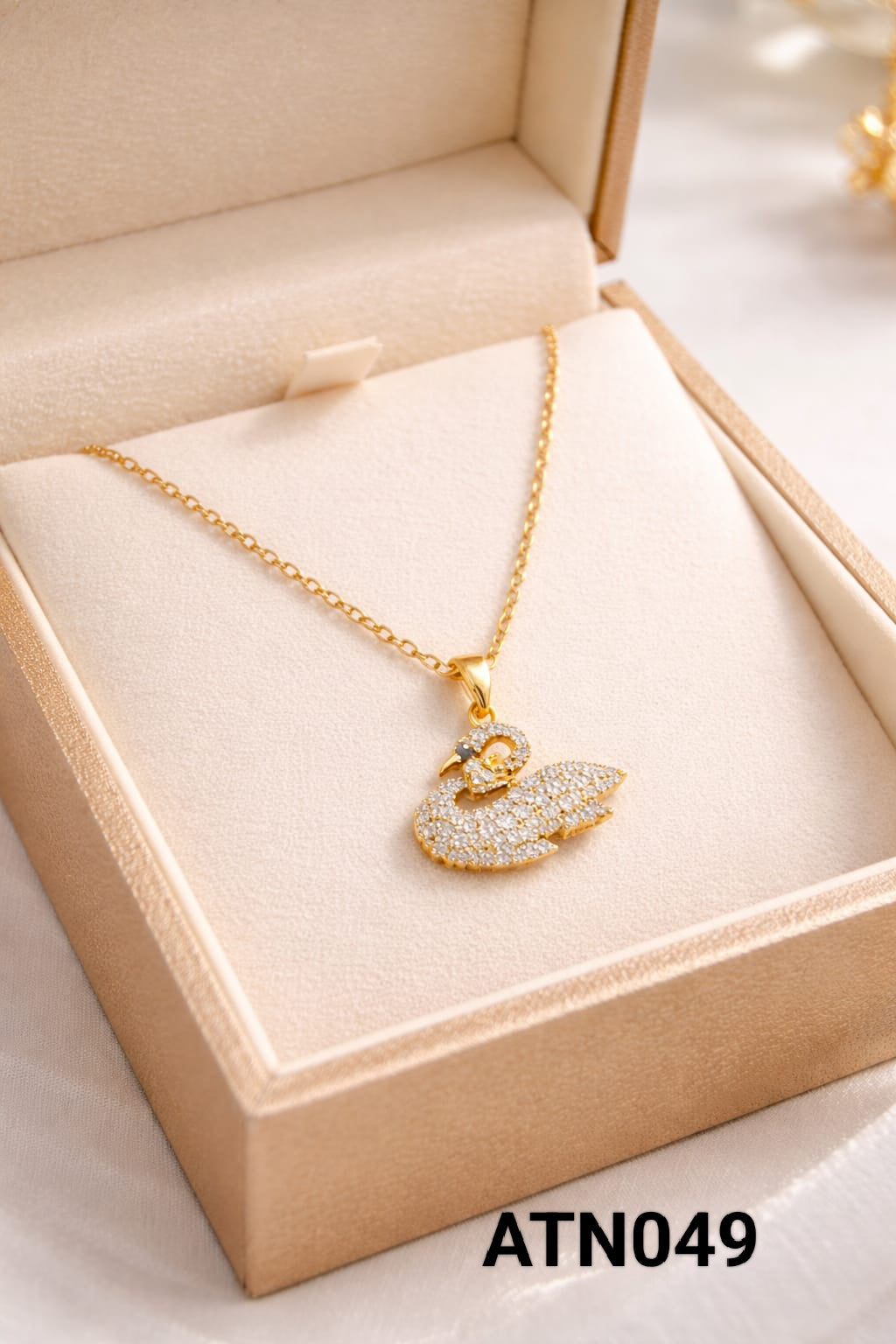 Anti Tarnish Gold Plated  Pendant Necklace - ATN049