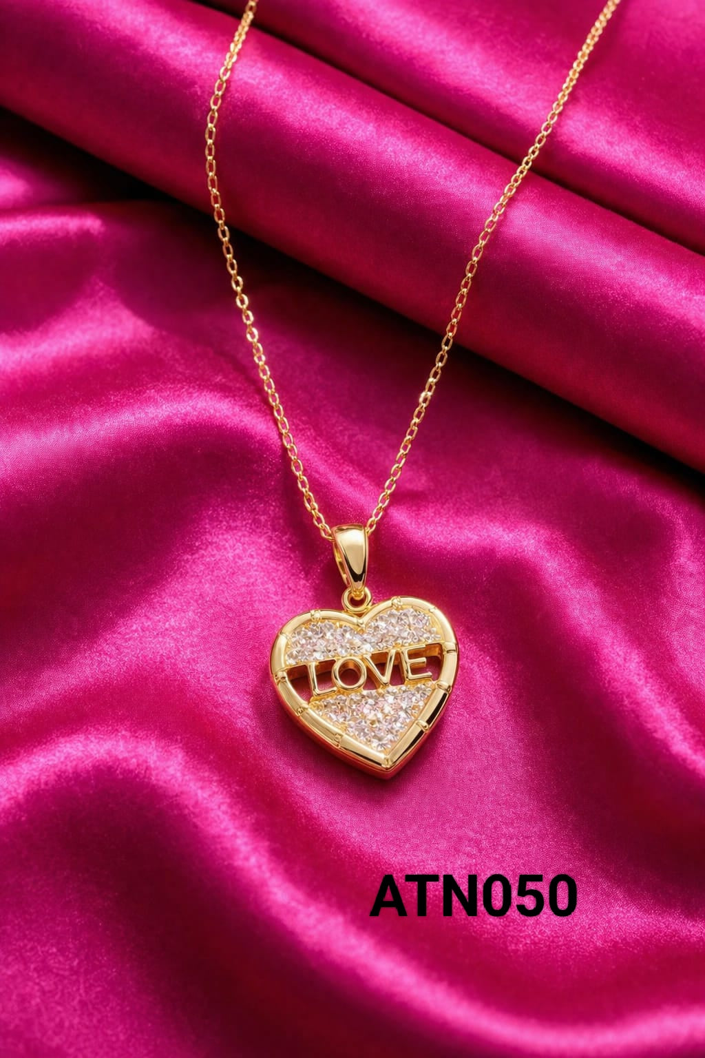 Anti Tarnish Gold Plated  Pendant Necklace - ATN050