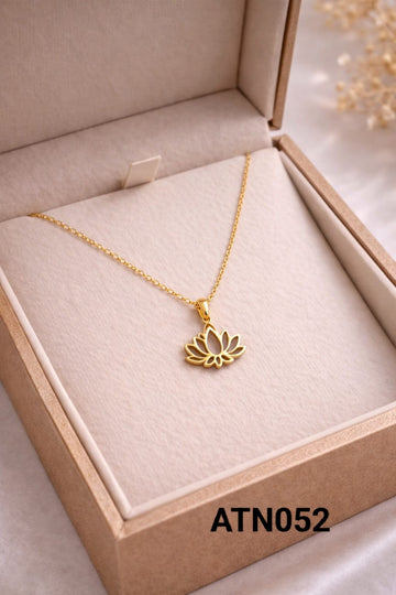Anti Tarnish Gold Plated  Pendant Necklace - ATN052