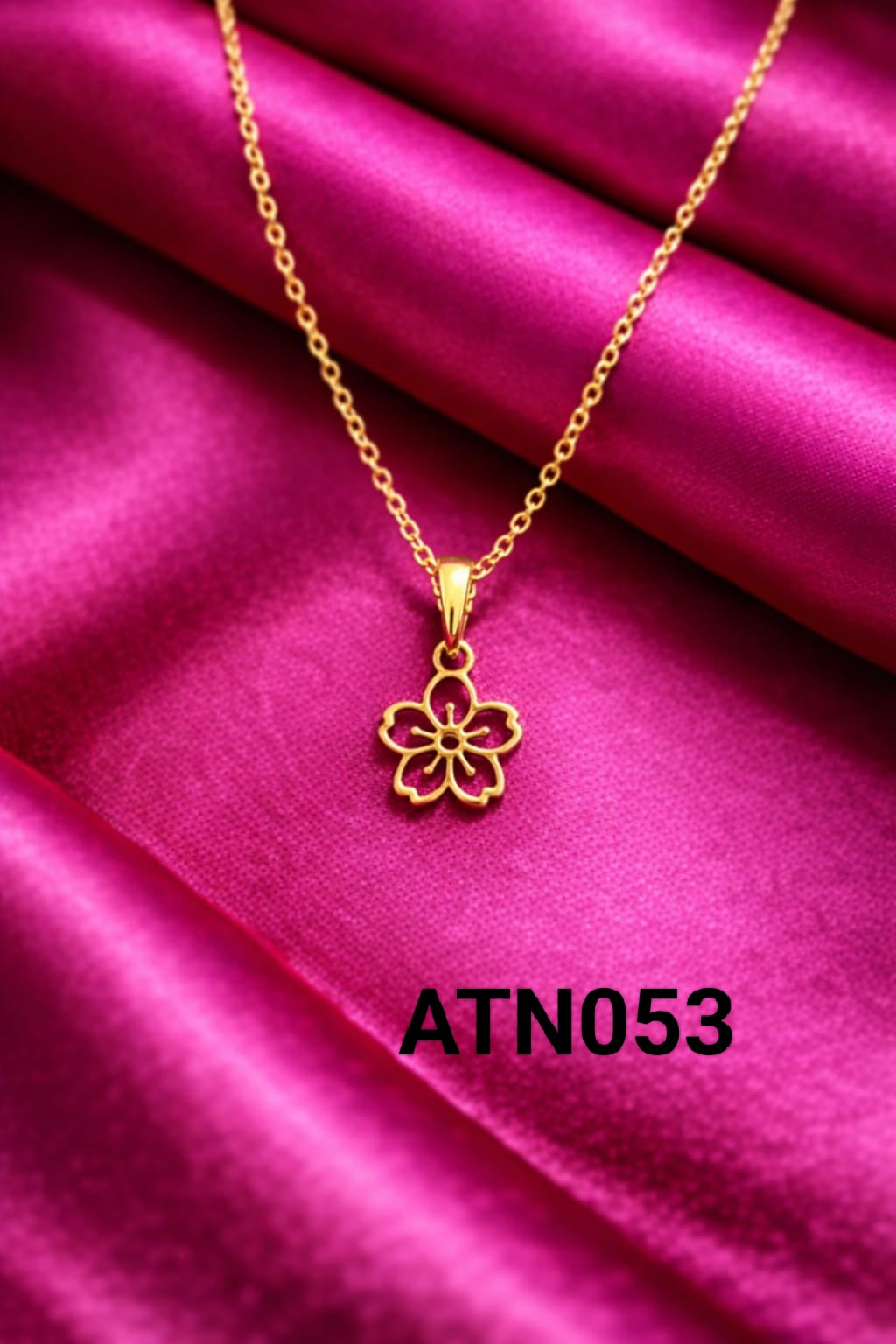 Anti Tarnish Gold Plated  Pendant Necklace - ATN053
