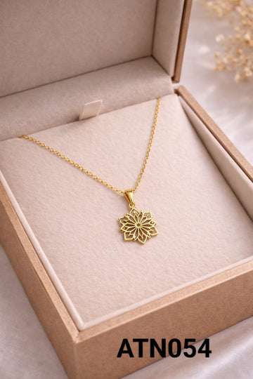 Anti Tarnish Gold Plated  Pendant Necklace - ATN054
