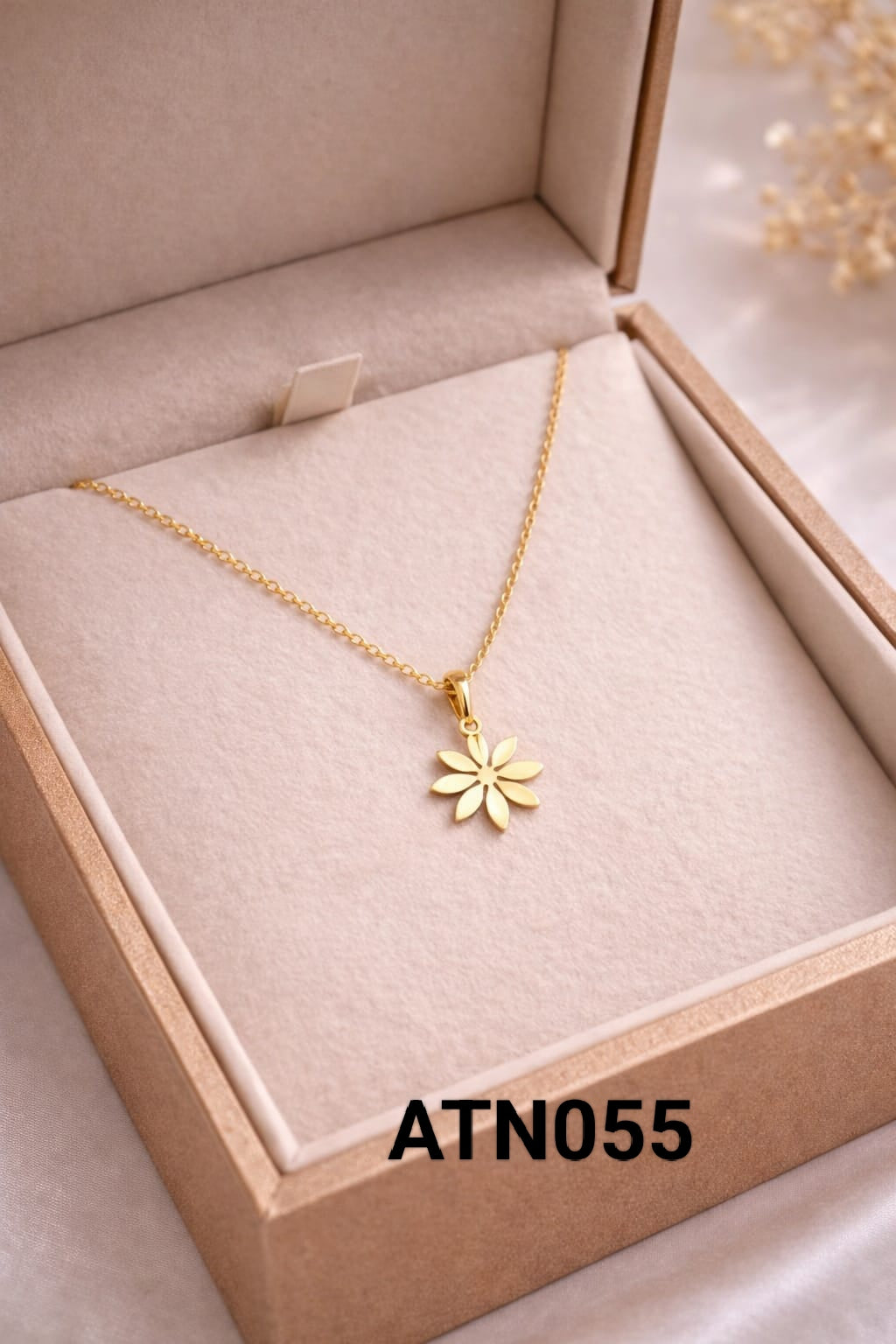 Anti Tarnish Gold Plated  Pendant Necklace - ATN055