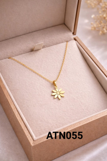 Anti Tarnish Gold Plated  Pendant Necklace - ATN055