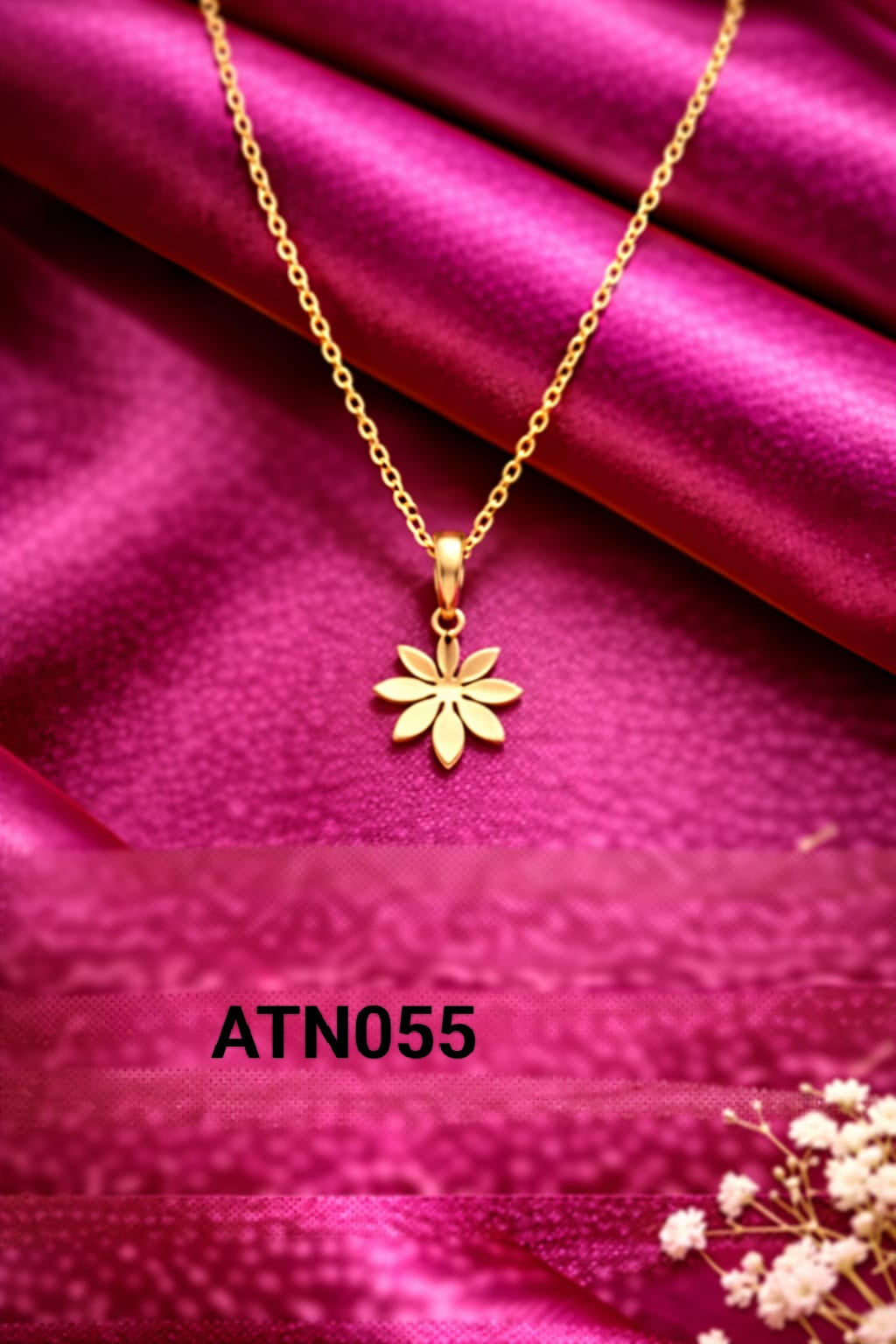 Anti Tarnish Gold Plated  Pendant Necklace - ATN055