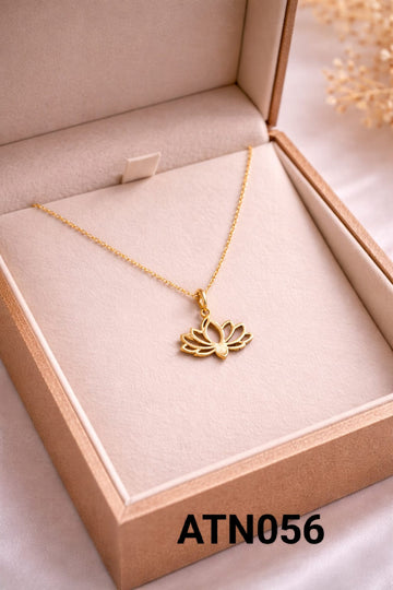 Anti Tarnish Gold Plated  Pendant Necklace - ATN056