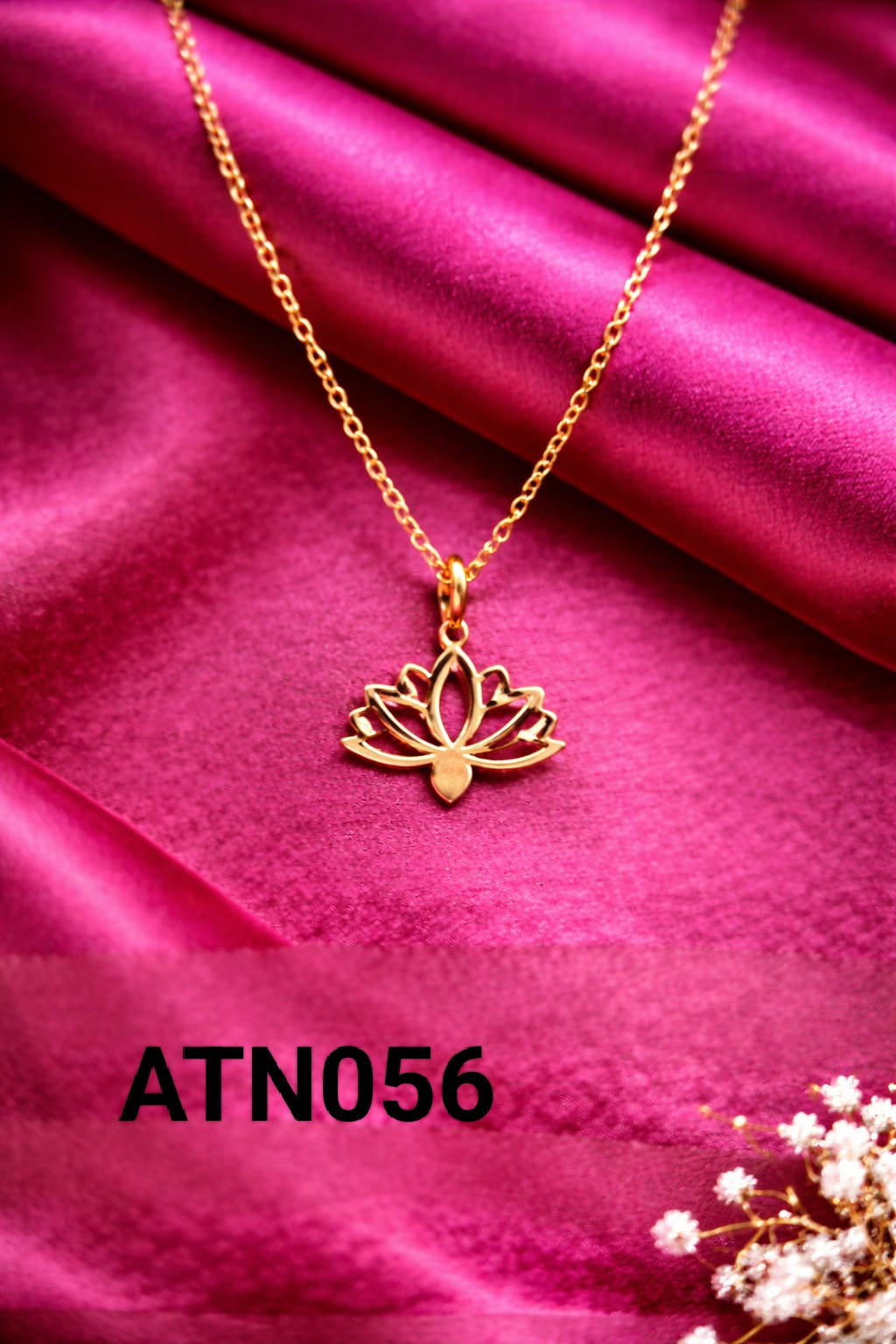 Anti Tarnish Gold Plated  Pendant Necklace - ATN056