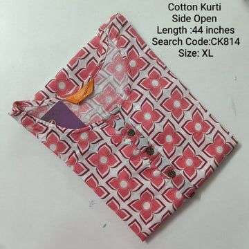 Cotton Daily wear Budget Side Open  Kurtis - CK814