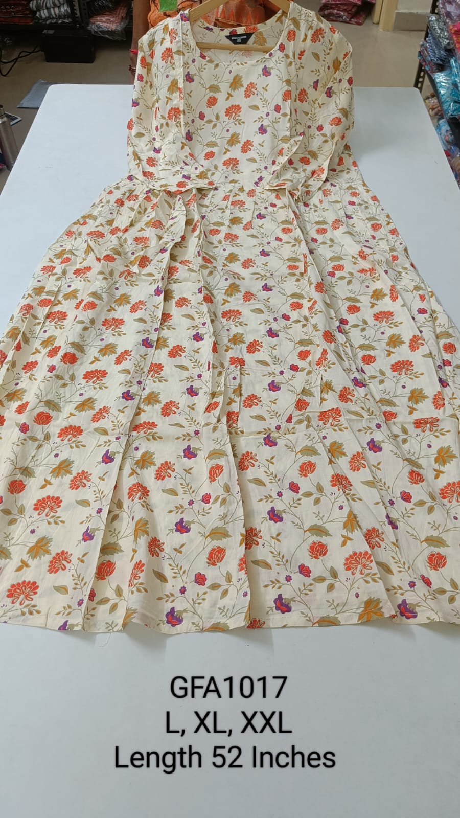 Sandal Rayon Feeding Anarkali -GFA1017