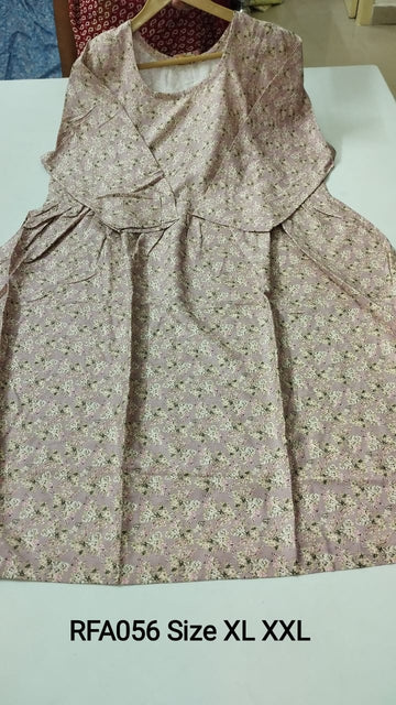 Skin Rayon Feeding Short  Anarkali - RFA056