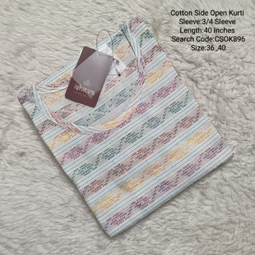 White Side Open Kurtis -CSOK896