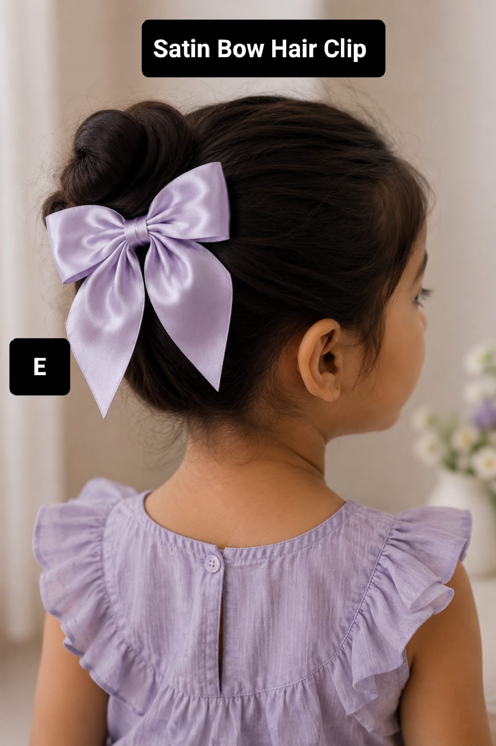 Satin Bow Korean Style Hair Clip for Girls and Babies  -BC17