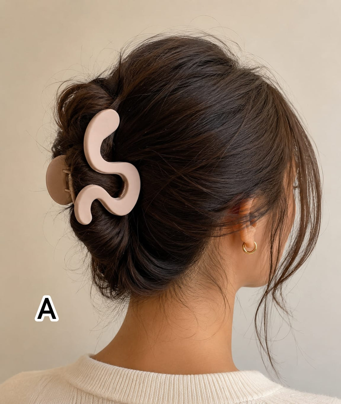 Matte Finish Medium Size Hair Claw - Korean Fashion - BC12