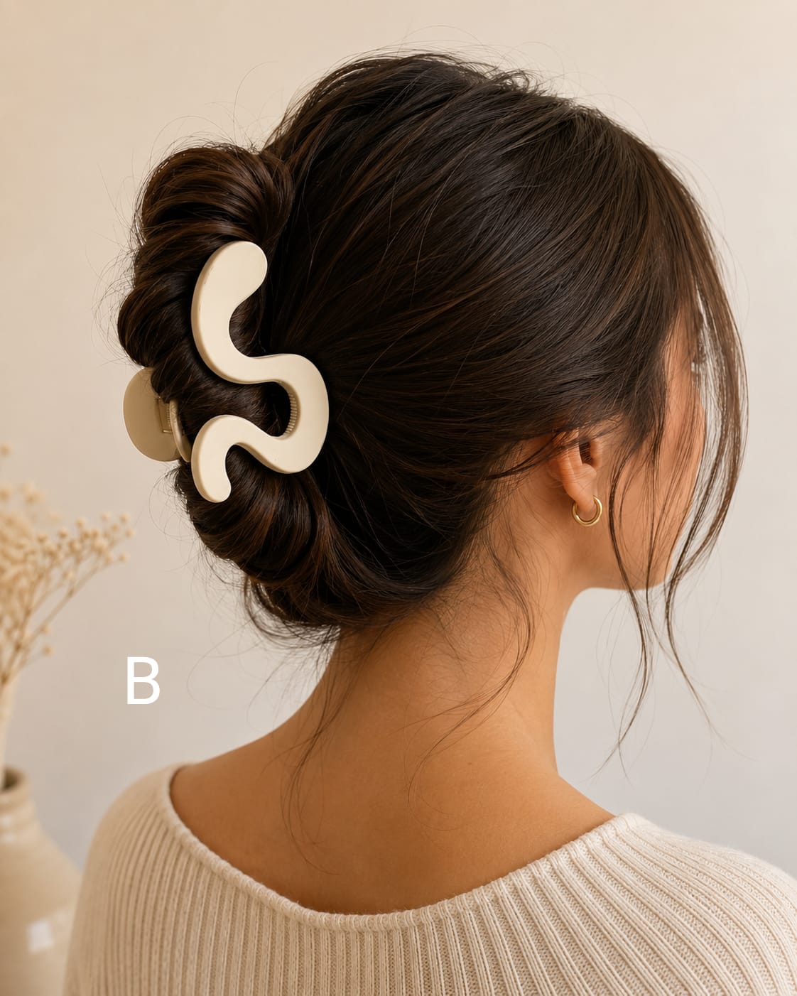 Matte Finish Medium Size Hair Claw - Korean Fashion - BC12