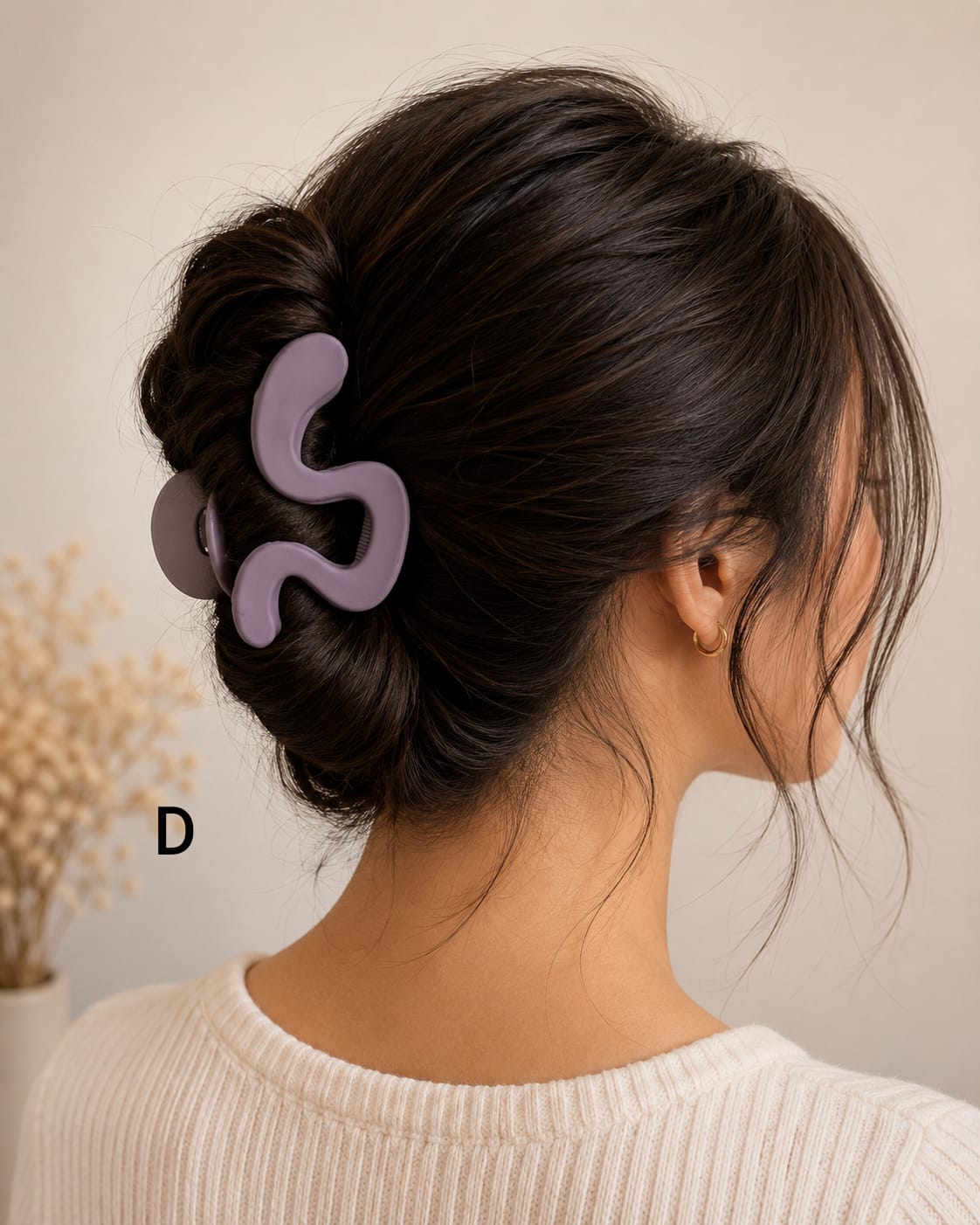 Matte Finish Medium Size Hair Claw - Korean Fashion - BC12