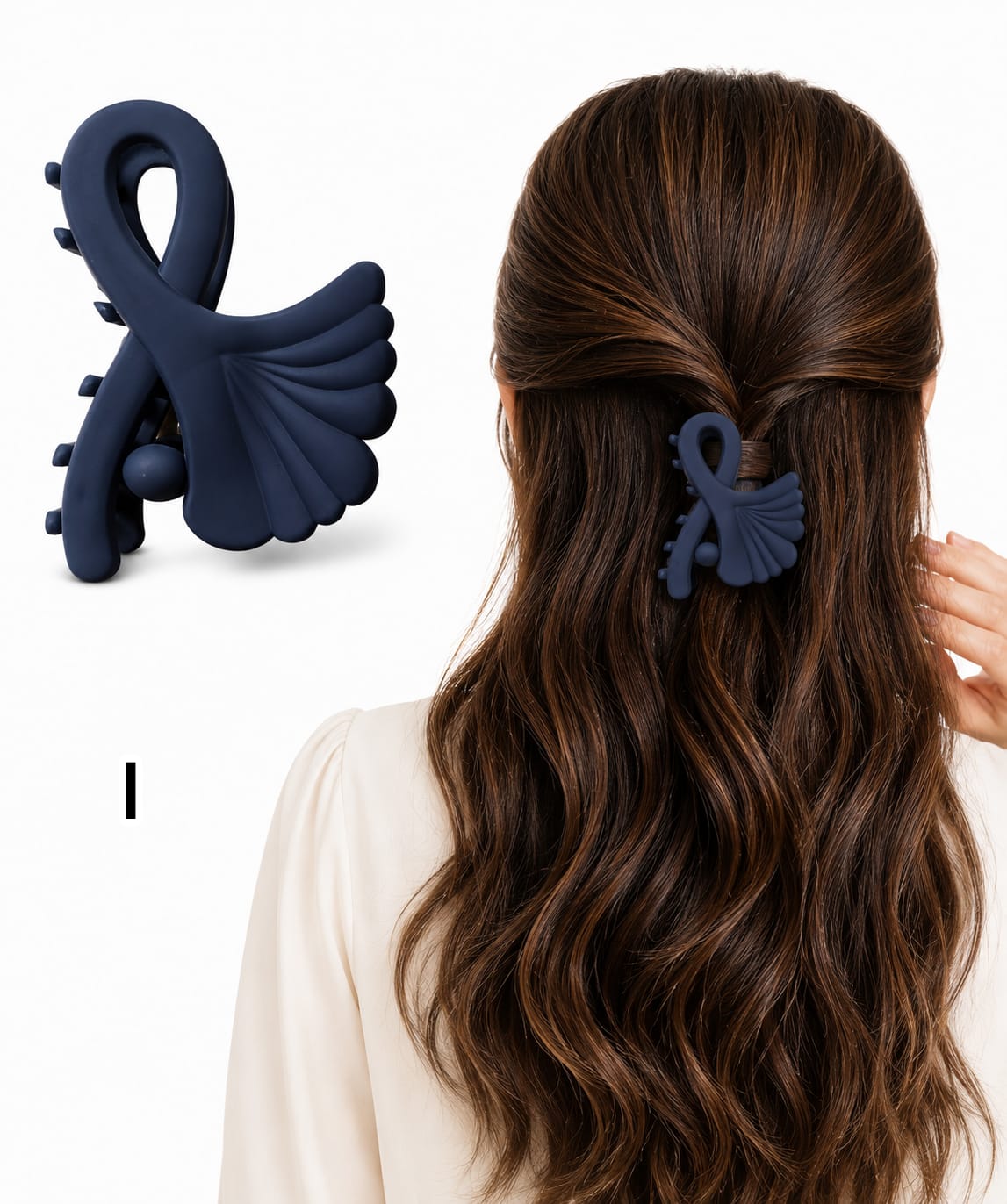 Matte Finish Medium Size Hair Claw - Korean Fashion - BC11