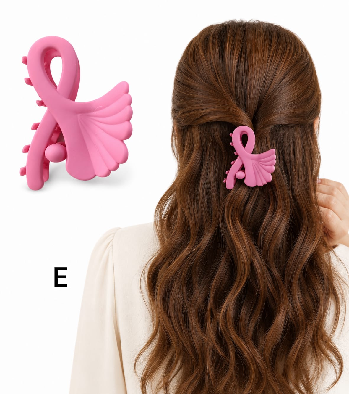 Matte Finish Medium Size Hair Claw - Korean Fashion - BC11