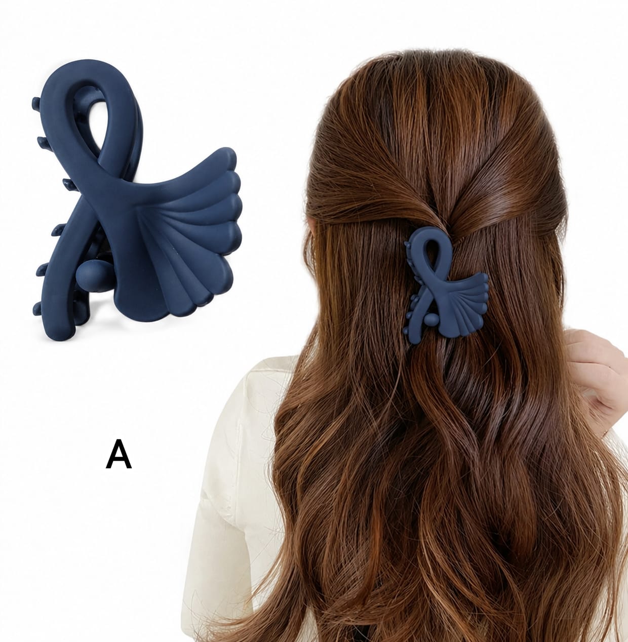 Matte Finish Medium Size Hair Claw - Korean Fashion - BC11