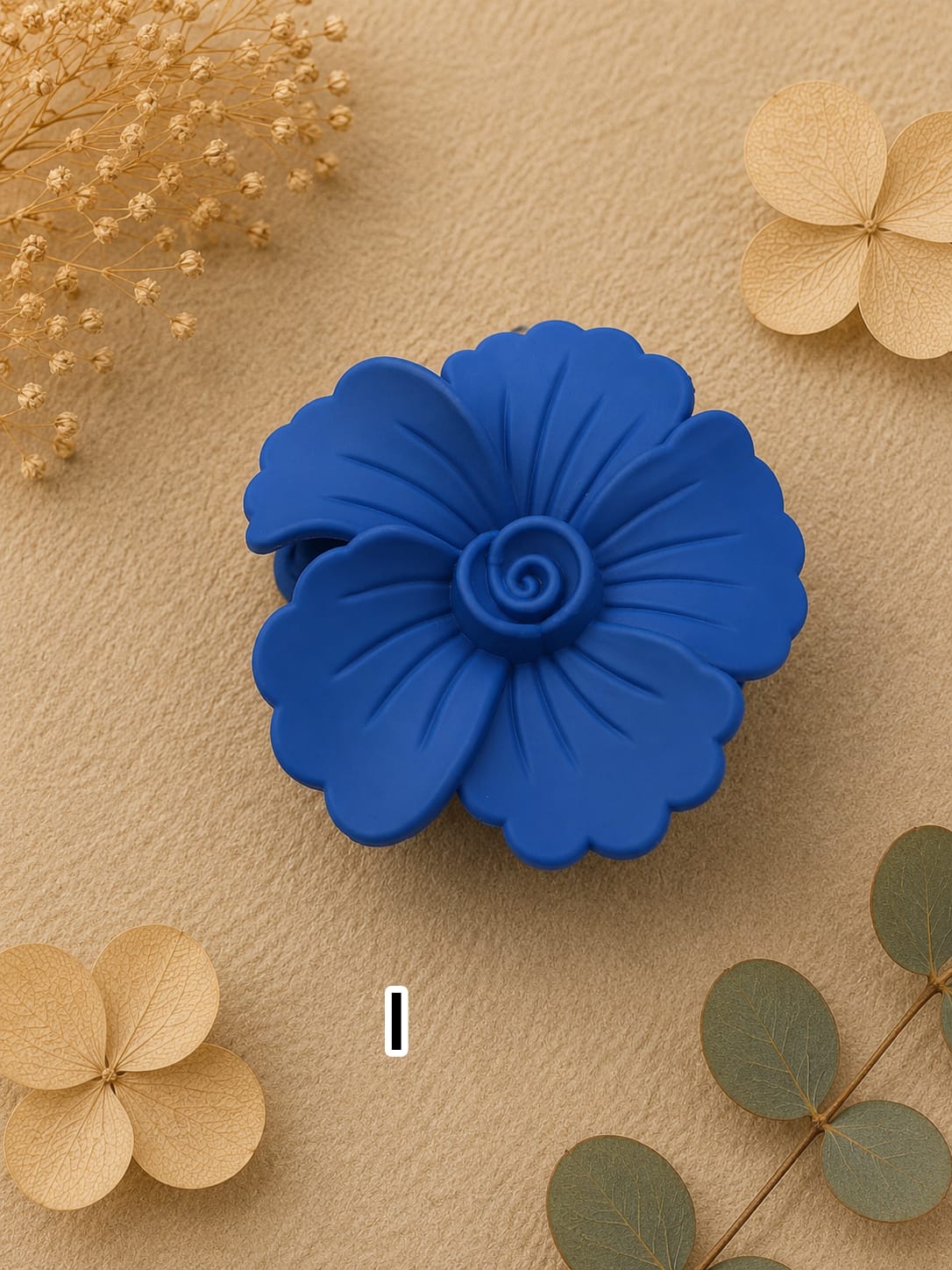 Flower Shaped Matte Finish Medium Size Hair Claw - Korean Fashion - BC9