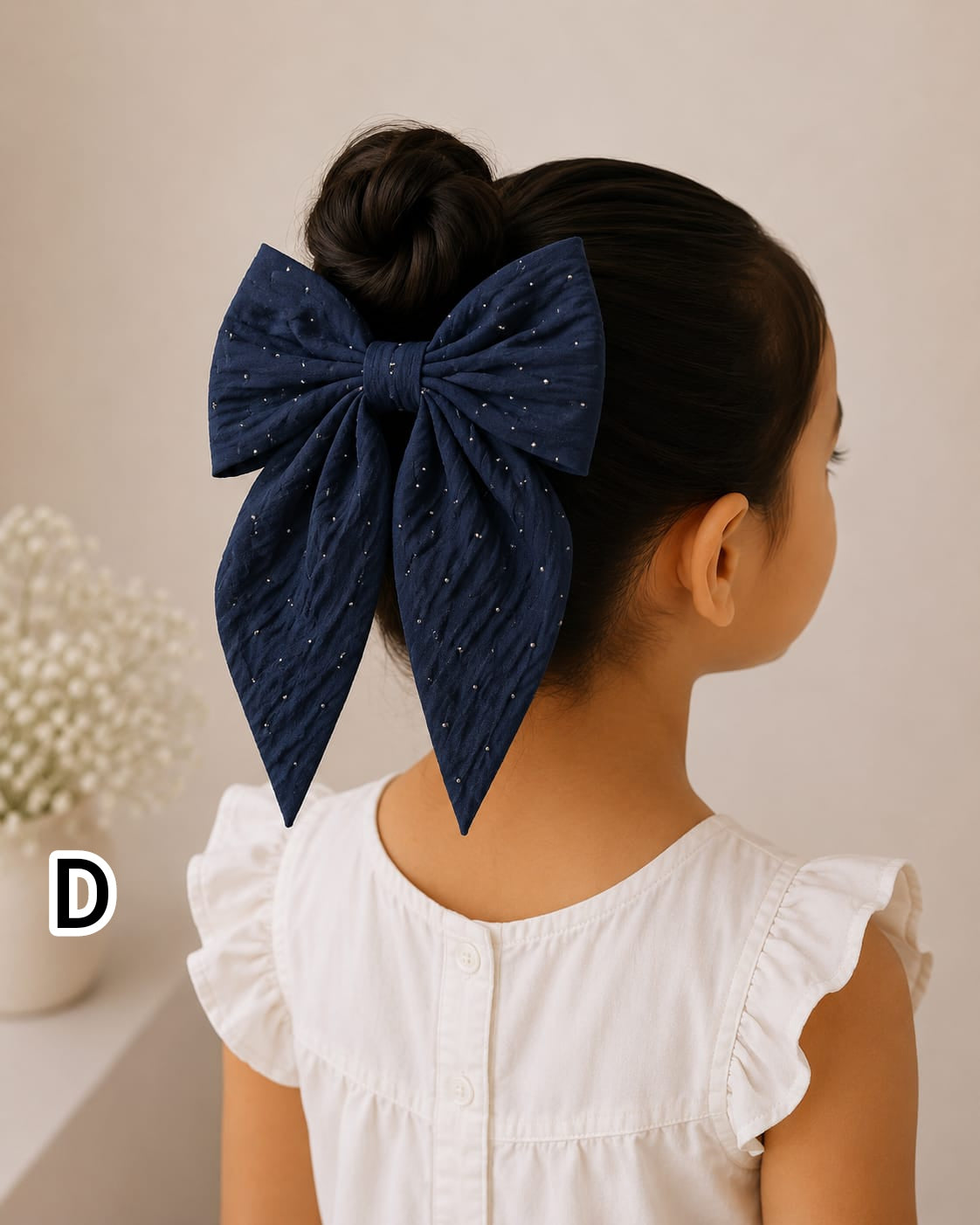 Satin Bow Korean Style Hair Clip for Girls and Babies  -BC18