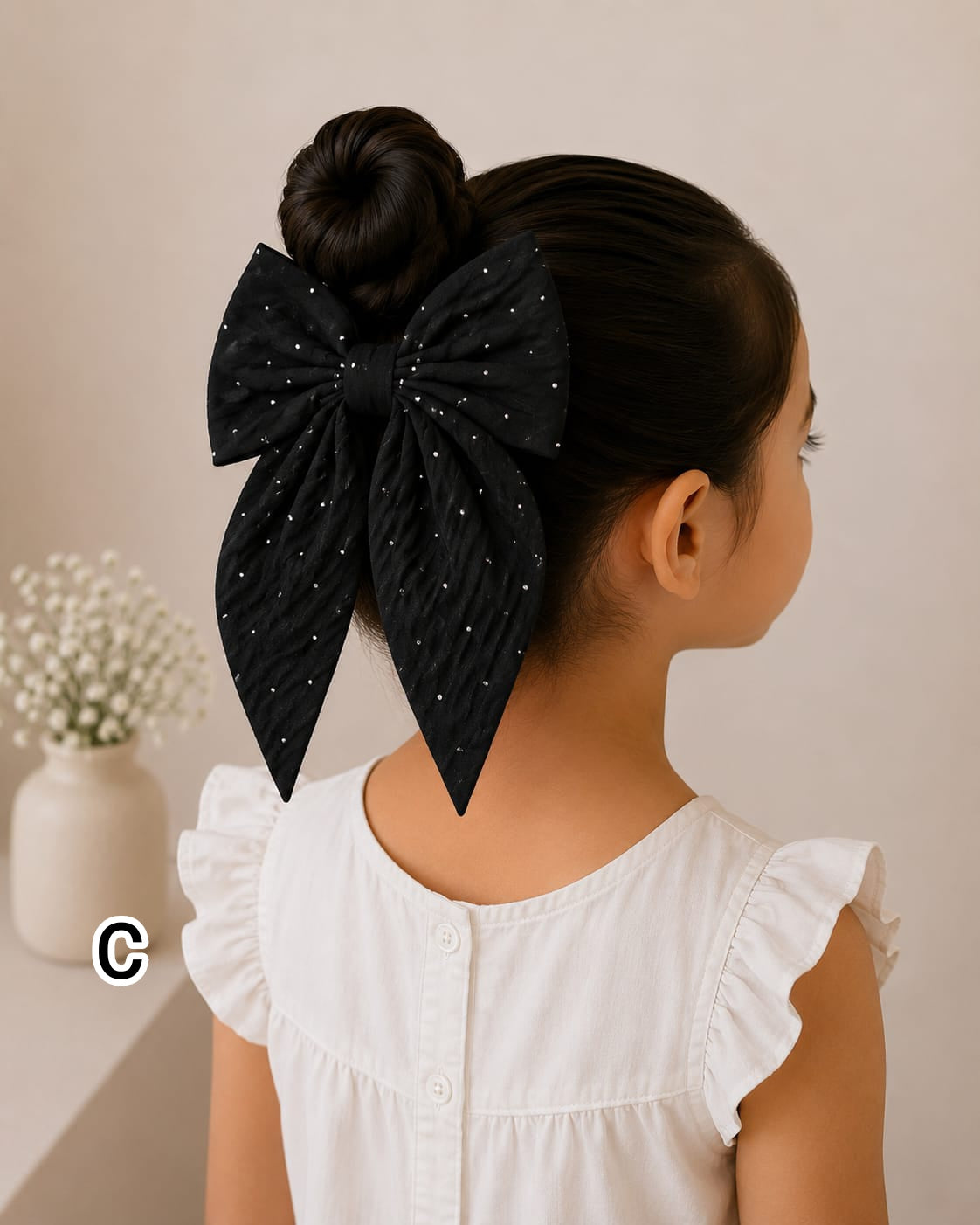Satin Bow Korean Style Hair Clip for Girls and Babies  -BC18