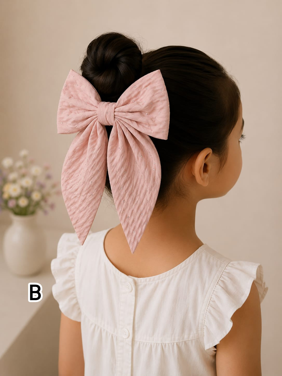 Satin Bow Korean Style Hair Clip for Girls and Babies  -BC18