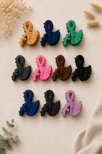 Matte Finish Medium Size Hair Claw - Korean Fashion - BC11