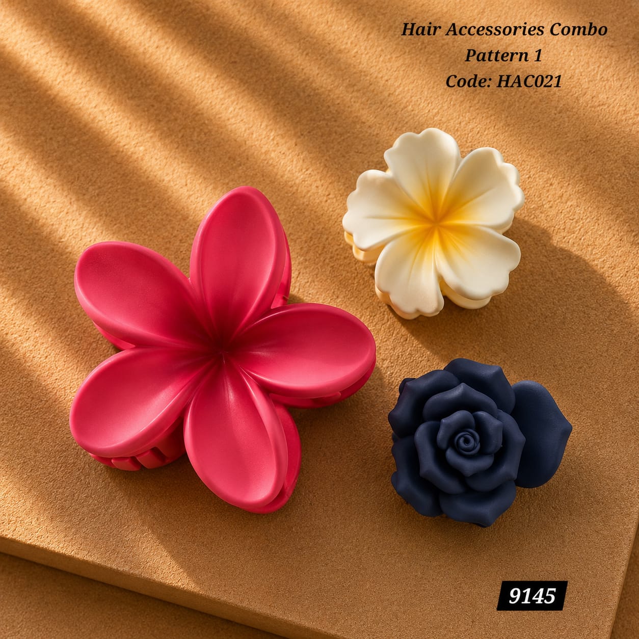 Korean Hair Accessories Combo Trendy Claw Clips - HAC021