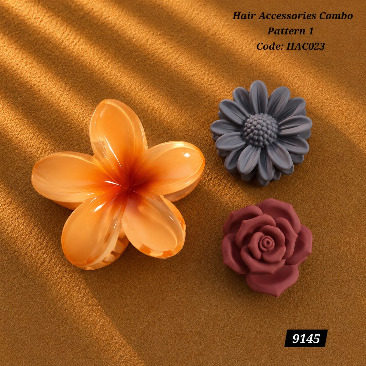 Korean Hair Accessories Combo Trendy Claw Clips - HAC023