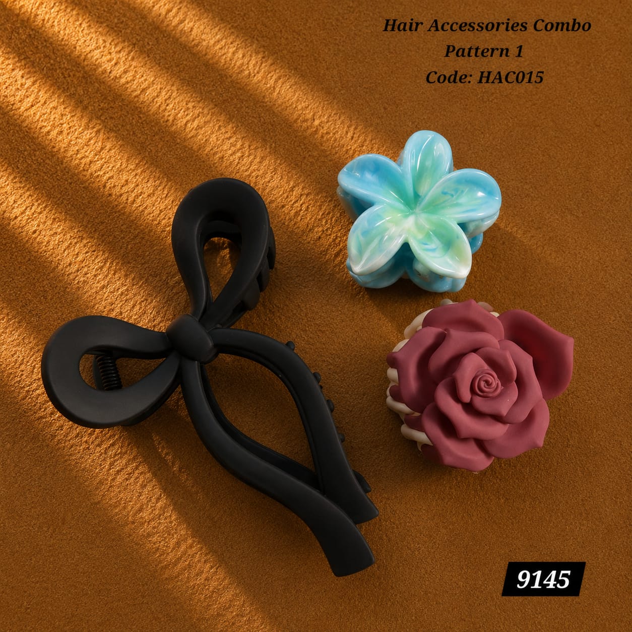 Korean Hair Accessories Combo Trendy Claw Clips   - HAC015