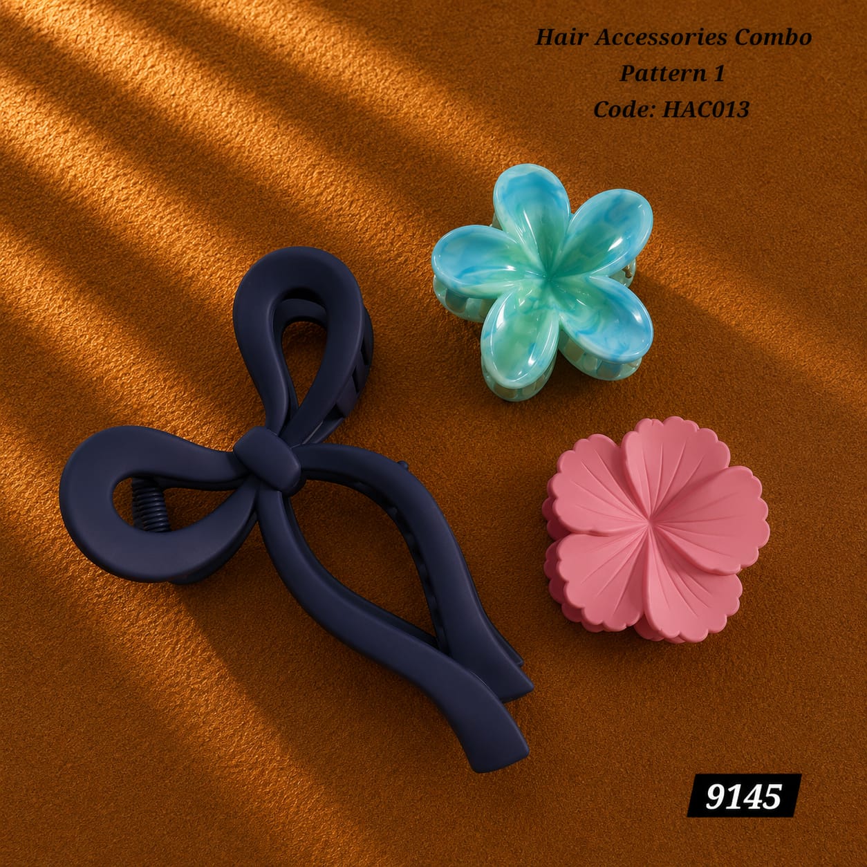 Korean Hair Accessories Combo Trendy Claw Clips   - HAC013