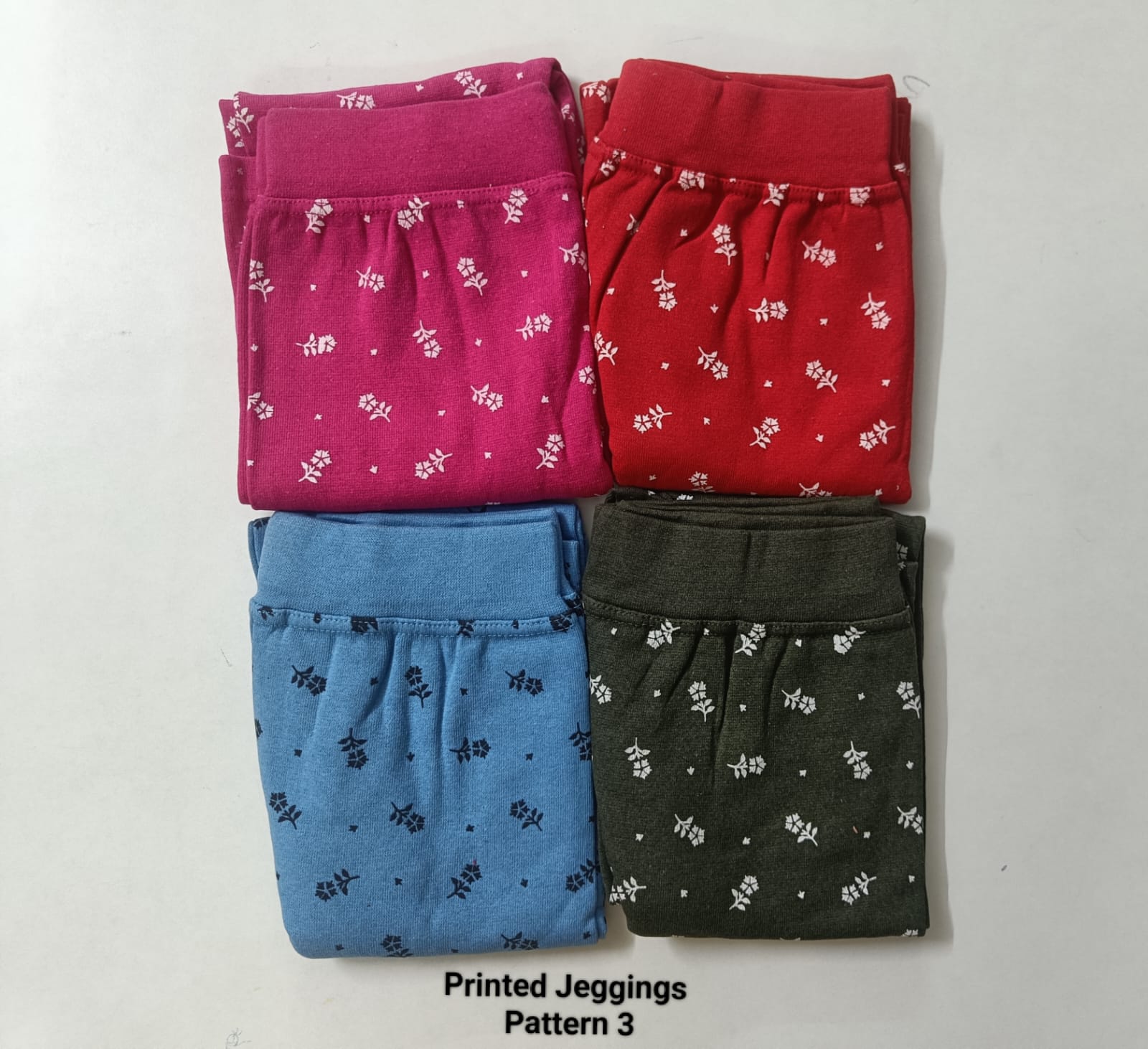 Printed Jeggings  Free Size Hip upto 42 Inches - Pattern 3