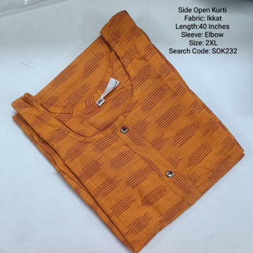 Orange Side Open Kurtis -SOK232