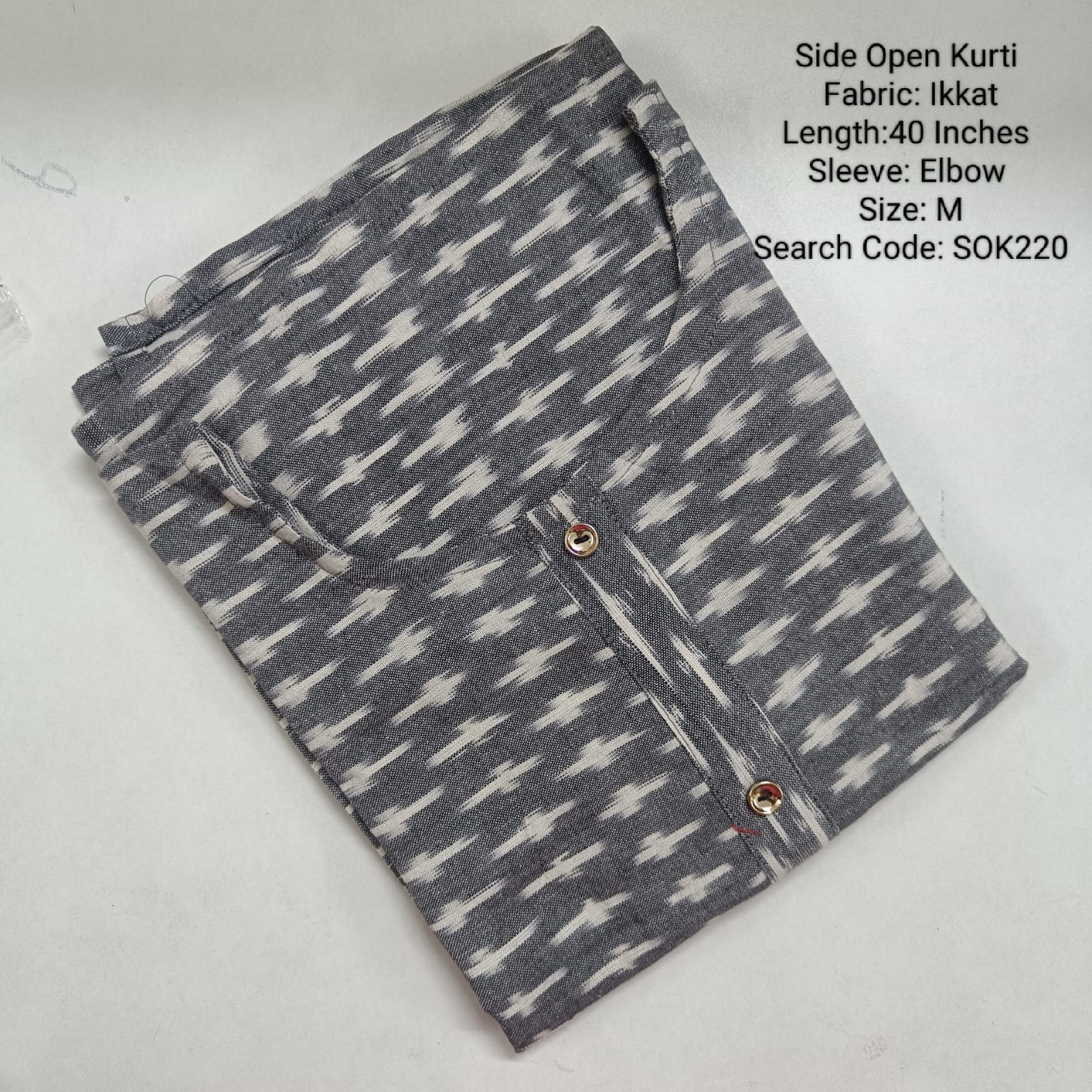 Black Side Open Kurtis -SOK220