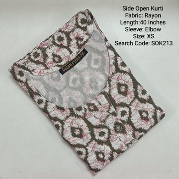 White Side Open Kurtis -SOK213