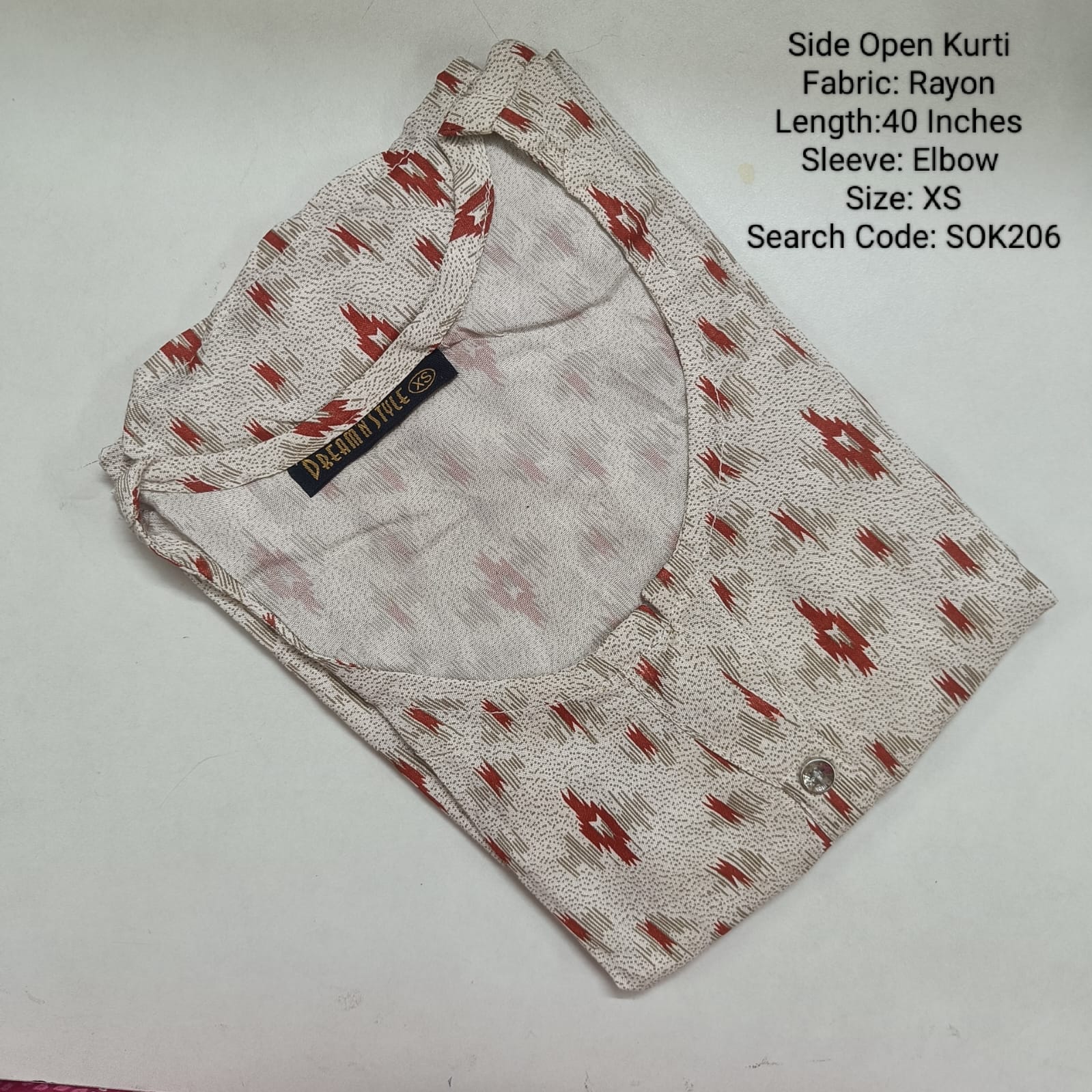 White Side Open Kurtis -SOK206