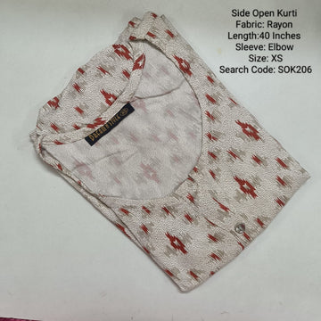 White Side Open Kurtis -SOK206