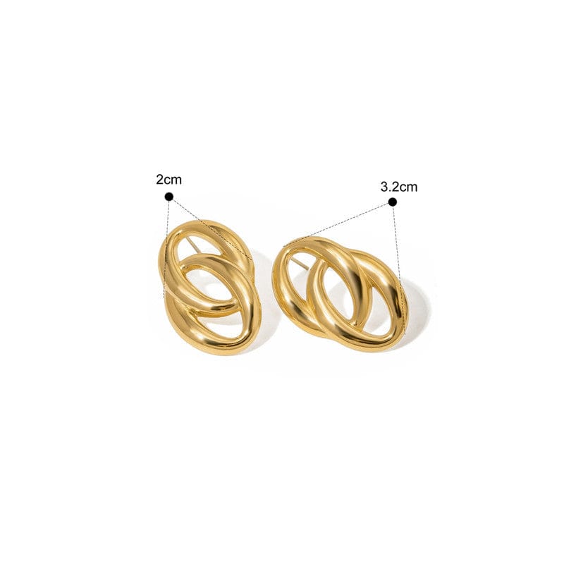 Anti-Tarnish Gold Plated Earrings - ATE007