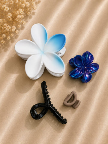 Korean Hair Accessories Combo Trendy Claw Clips -  HAC038