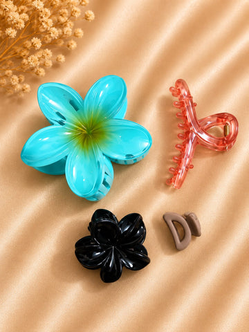 Korean Hair Accessories Combo Trendy Claw Clips -  HAC037