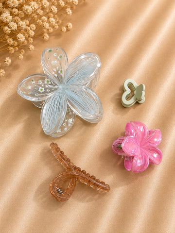 Korean Hair Accessories Combo Trendy Claw Clips -  HAC036