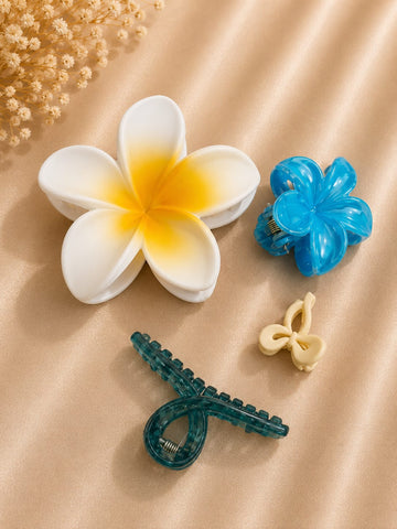 Korean Hair Accessories Combo Trendy Claw Clips -  HAC035