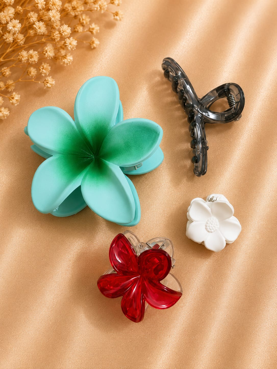Korean Hair Accessories Combo Trendy Claw Clips -  HAC032
