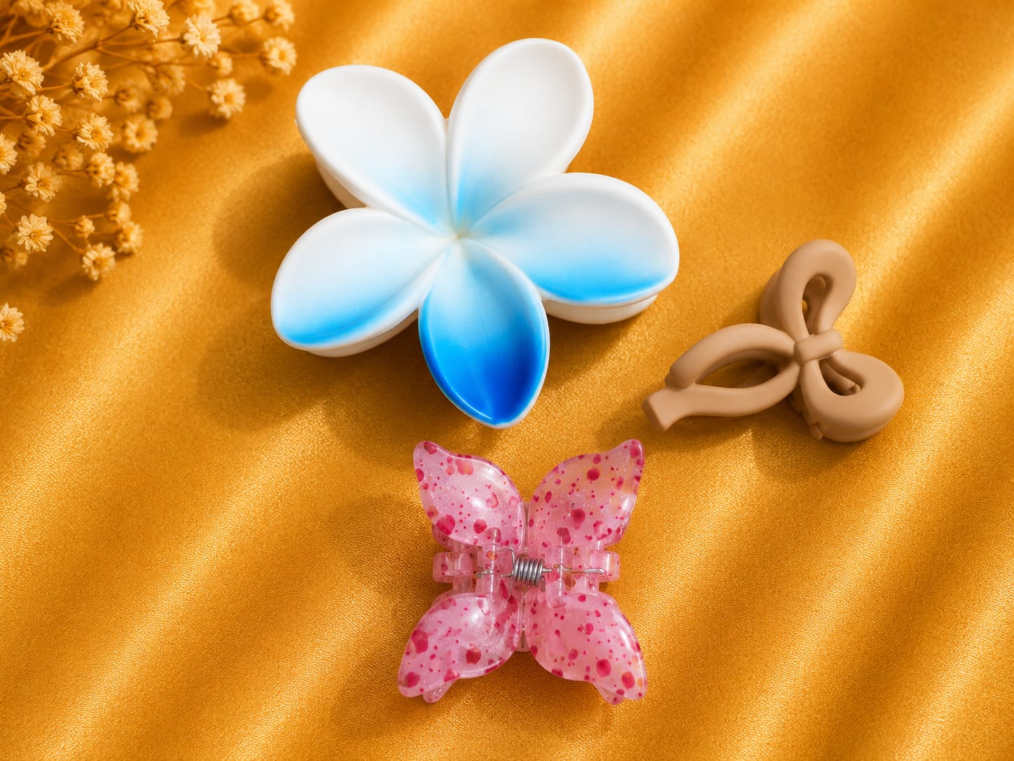 Korean Hair Accessories Combo Trendy Claw Clips -  HAC049